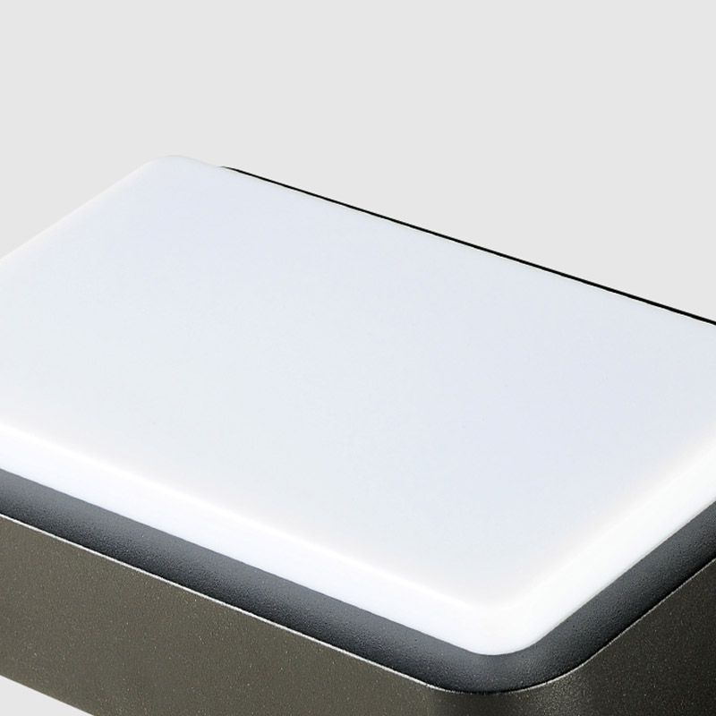 Lampe de plafond imperméable à l'ombre en plastique de lumière affleurante géométrique pour le balcon de cour
