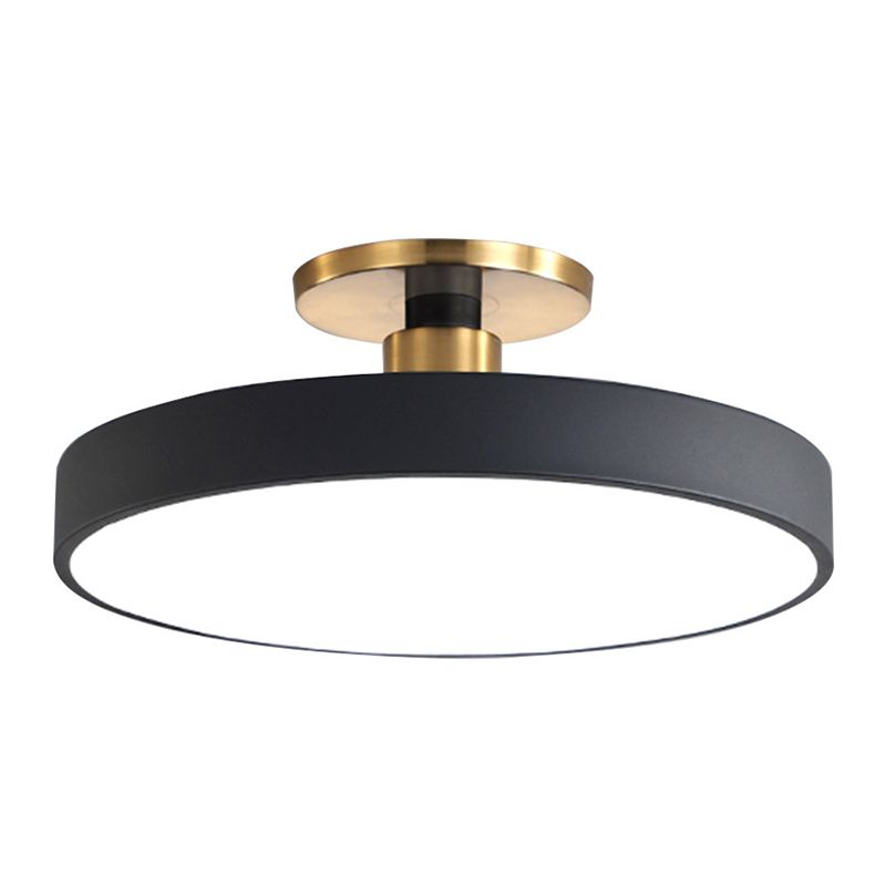Circular Ring Acrylic Semi Flush Mount Lighting Modern LED Semi Flush Ceiling Light Fixture