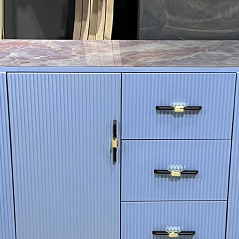 Modern Storage Chest Stone Top Storage Chest Dresser for Bedroom