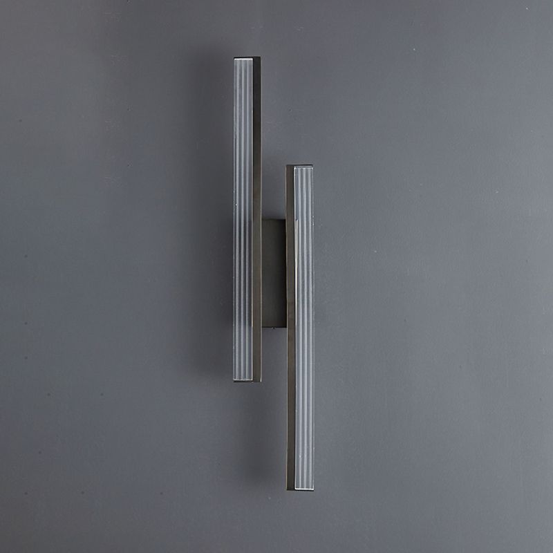 2-Light Linear Wall Light Modern Metal Wall Lights for Living Room