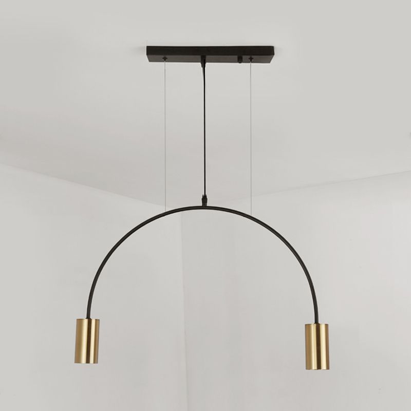 Contemporary Pendant Lights Cylinder Hanging Lighting Fixtures Metal for Kitchen Island