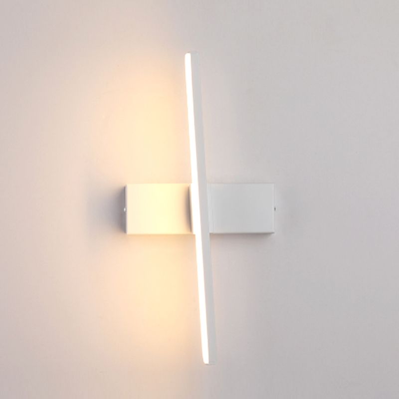 Aluminium rechthoekige LED -wand sconce in moderne beknopte stijl smeedijzeren roteerbare wandlamp met siliconen schaduw