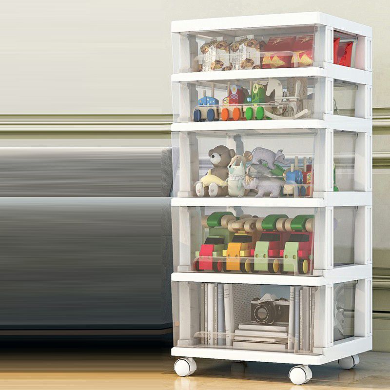 Contemporary Storage Cabinet with Legs 5-drawer Wardrobe Armoire