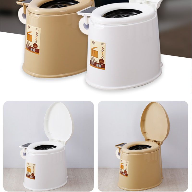 Modern Plastic Toilet Floor Mounted Toilet Bowl with Seat for Washroom