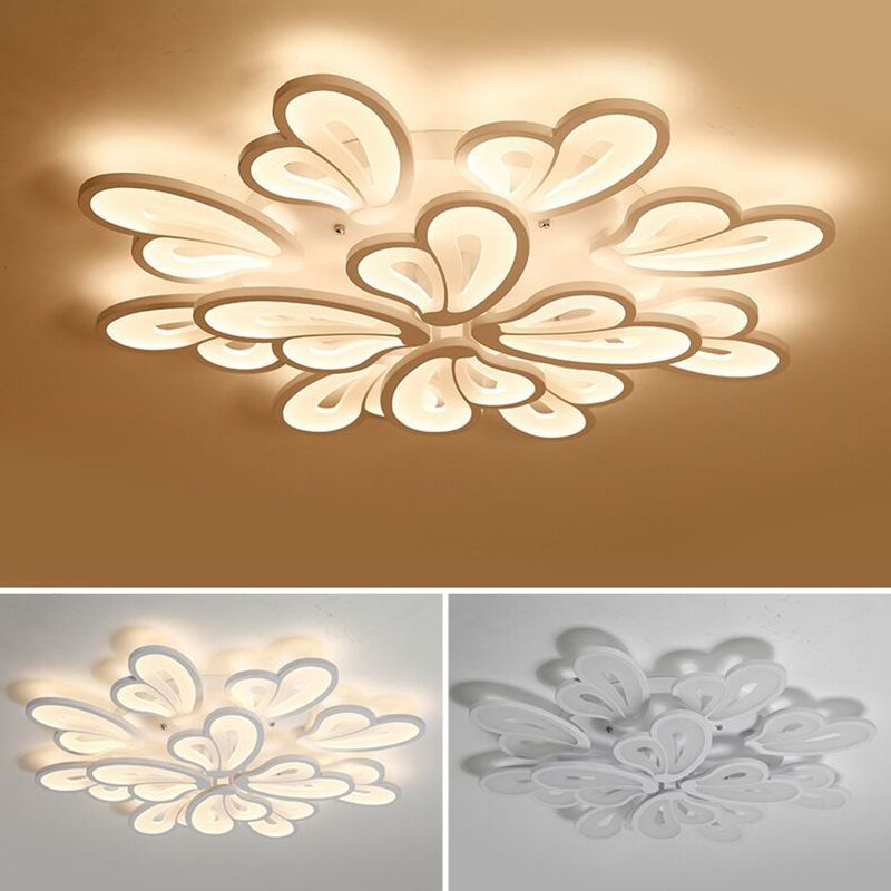 Floral Flush Mount Ceiling Light Acrylique Modern Simplicity Flush Mount Ceiling Light for Bedroom