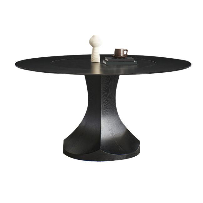 Convertible Dining Table Round Stone Dining Table with Pedestal