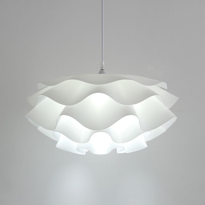 1-Light Pendant Lighting Modern Style Flower Shape Metal Hanging Lights