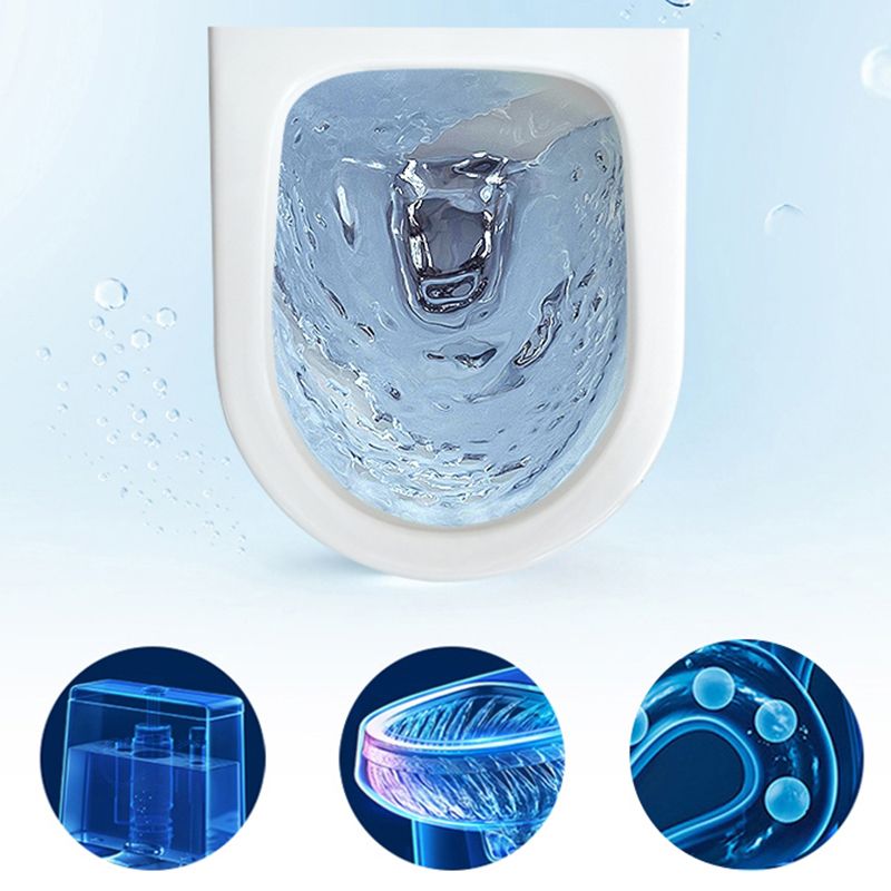 Contemporary Floor Mount Flush Toilet White Urine Toilet for Bathroom