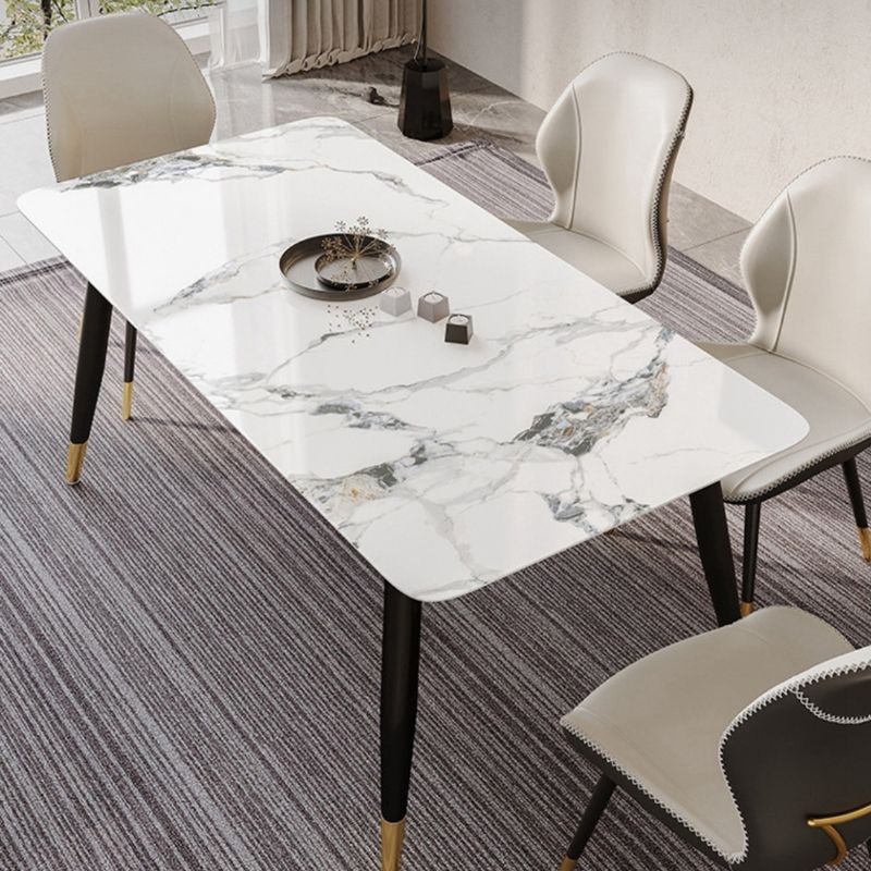 Glam Style Chair Leather Wingback Dining Chair for Kitchen Use