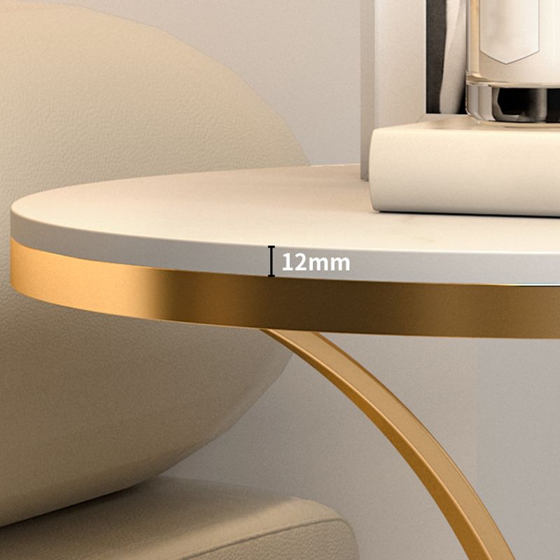21.65" Tall Contemporary Style Side End Table Metal Frame Side Accent Table