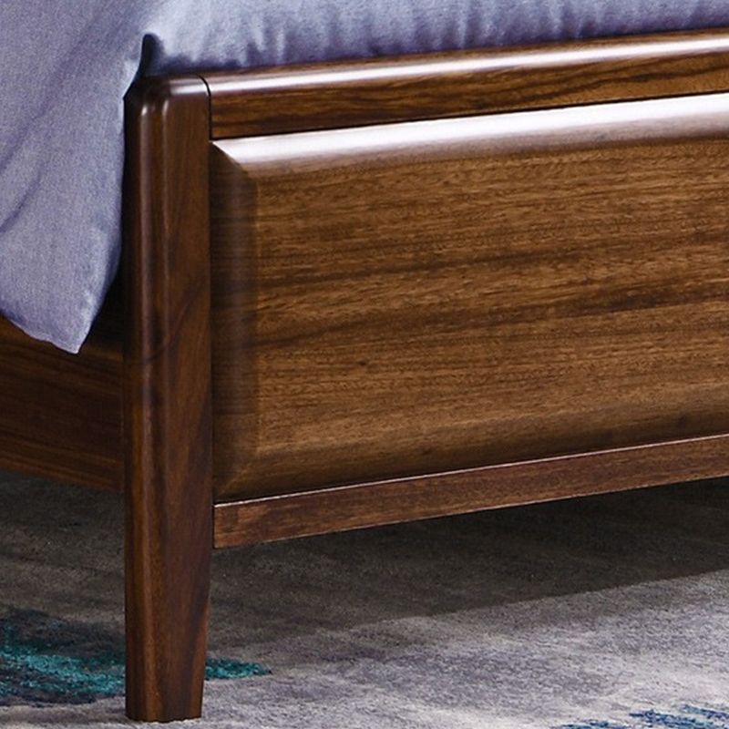 84.65 inch Wide Traditional Bed Frame Wooden Bed with Headboard