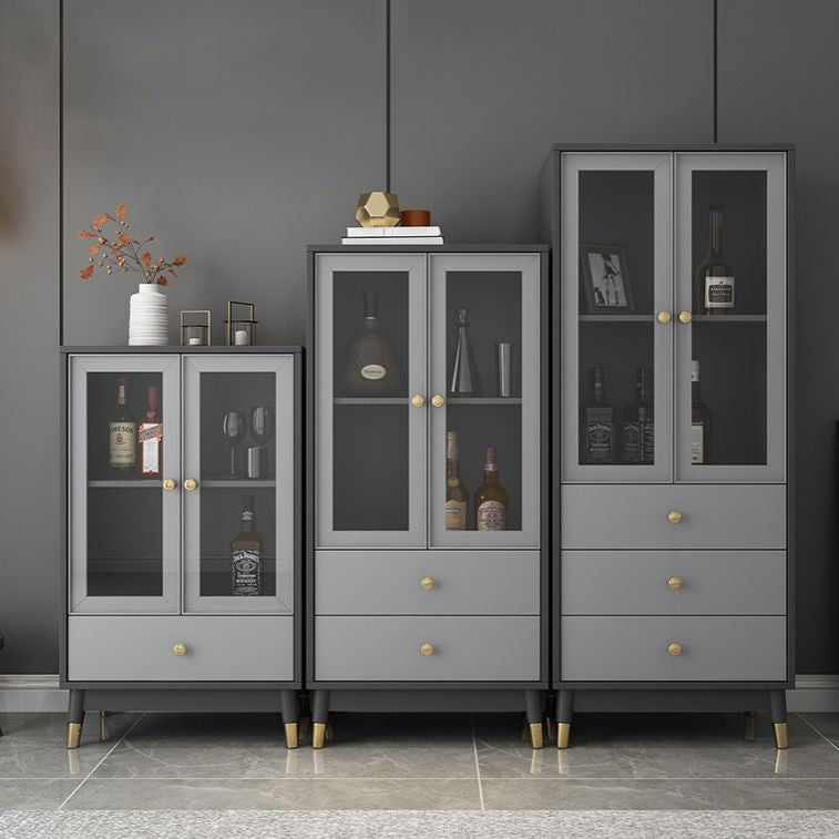 Glam Style Cupboard Artificial Wood Frame Kitchen Sideboard for Dining Room