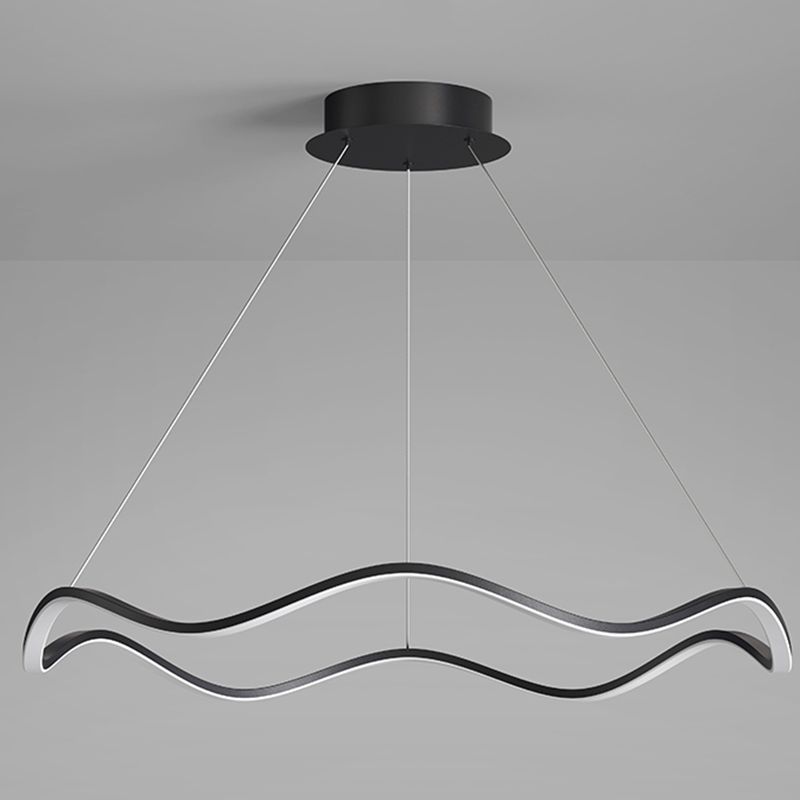 Lampadario orbicolare a sospensione leggero sala da pranzo moderna illuminazione in metallo lampadario