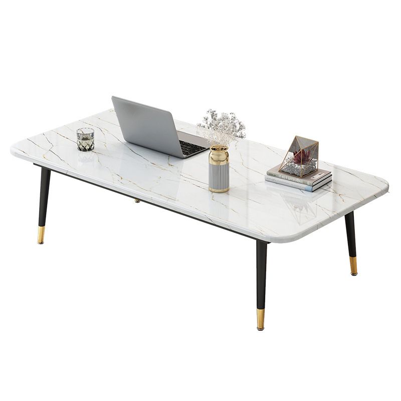 Four Legs Coffee Table Modern Minimalist Coffee Table for Living Room