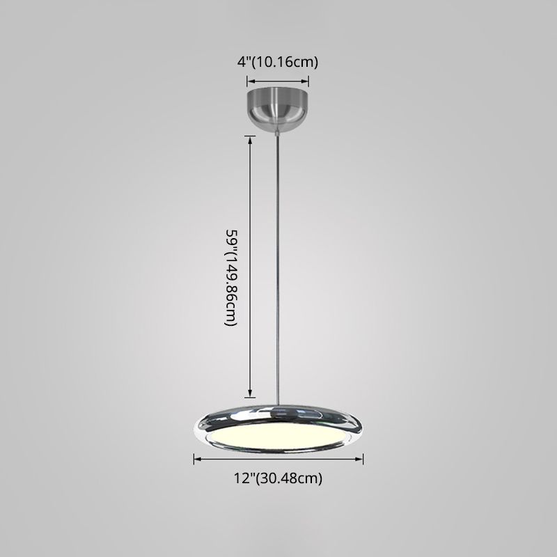 One-Light Pendant Light Fitting Modern Metal Led Suspension Lighting Fixture for Kitchen