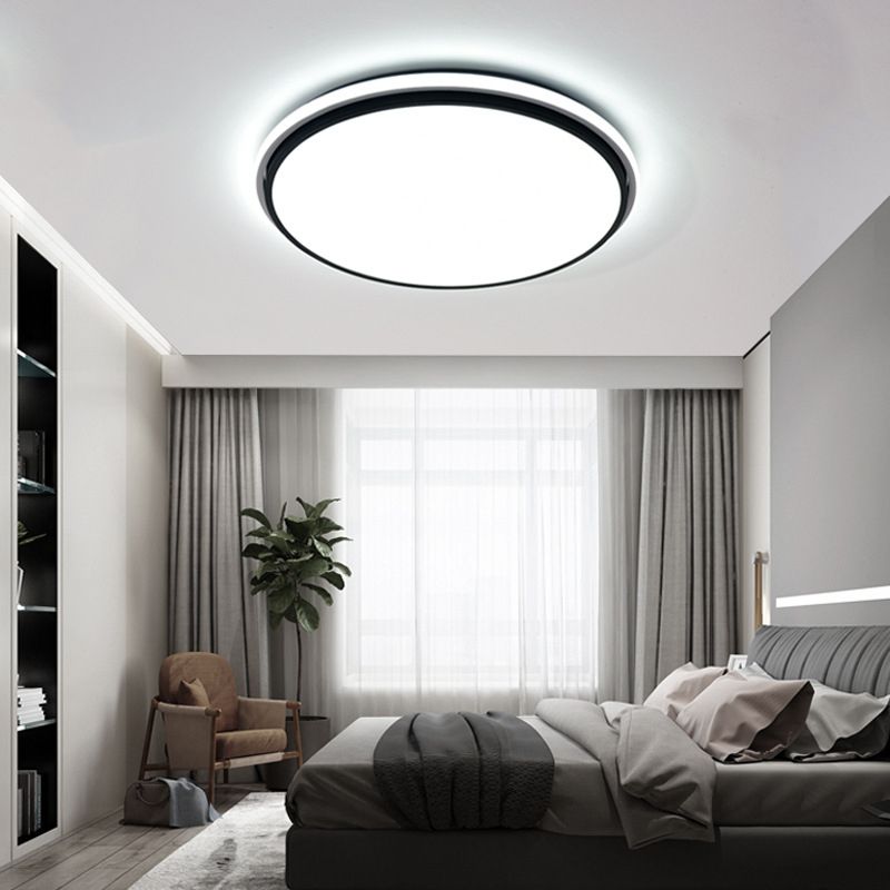 Lámpara de techo empotrada de aluminio Led geométrica dorada de estilo moderno con montaje empotrado