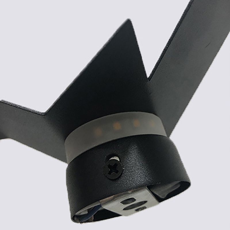 Estilo moderno de forma única mate de pared metal 1 iluminación de apliques de luz para sala de estar