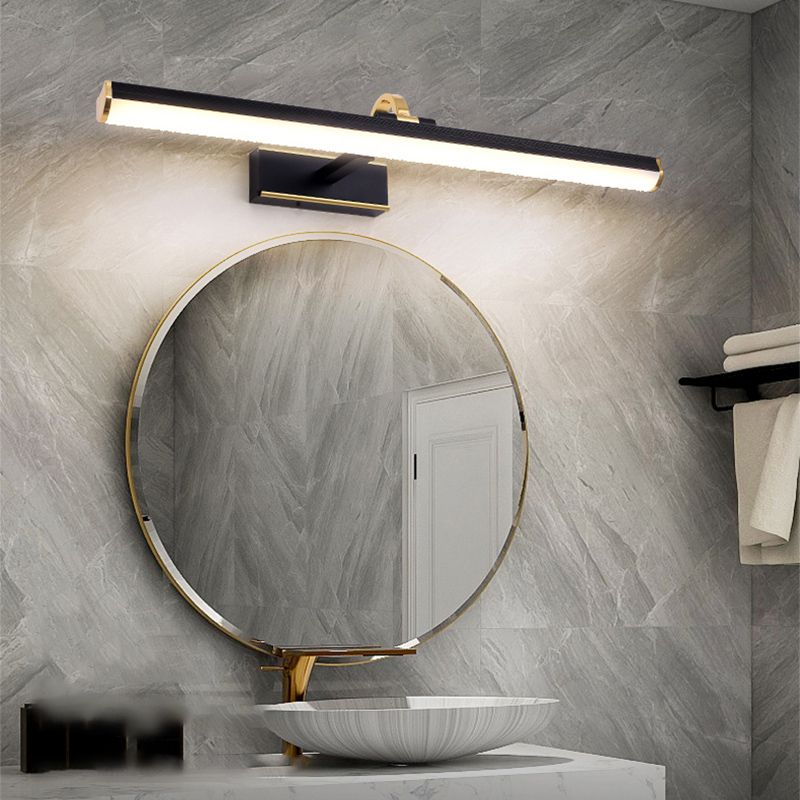 Éclairage mural de forme linéaire de style moderne 1 appliques murales légères pour salle de douche