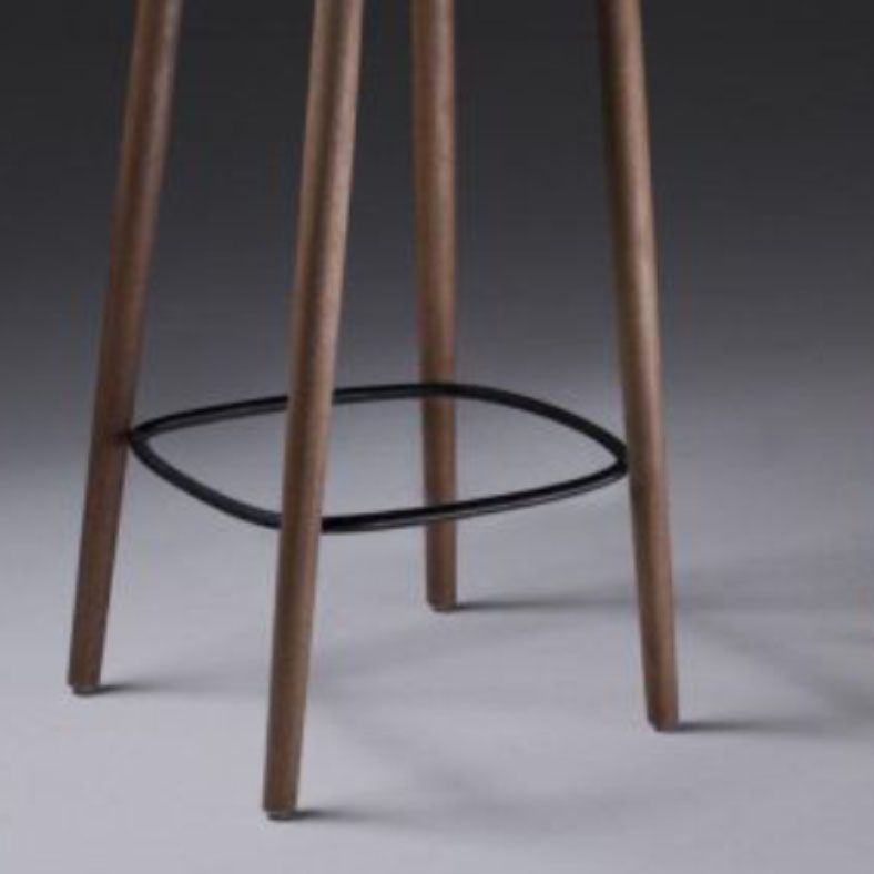 Solid Wood Counter and Bar Stool Indoor Industrial Backless Stool