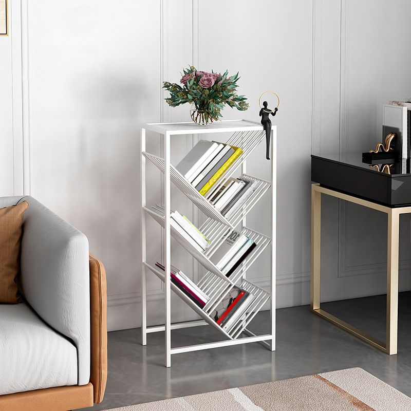 Urban Bookshelf Metal Shelf Bookcase with Shelves for Living Room