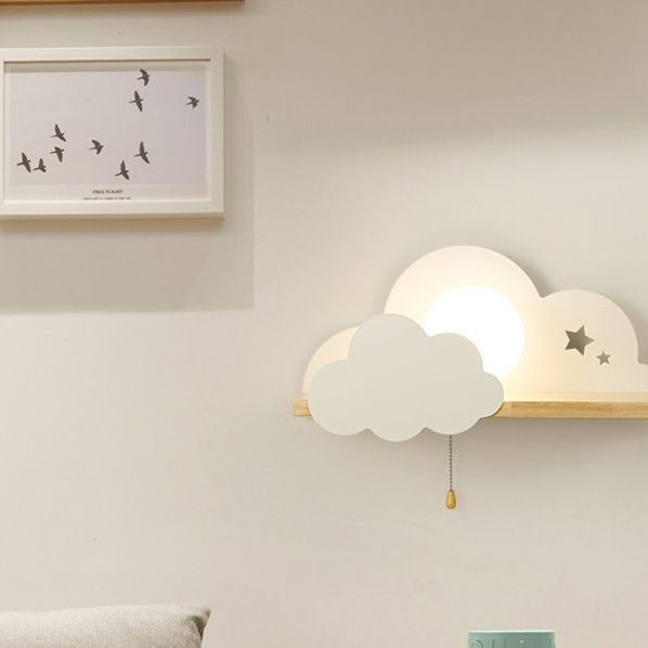 Moderna semplicità nuvola a parete a parete leggera monte muro di lampada per camera da letto