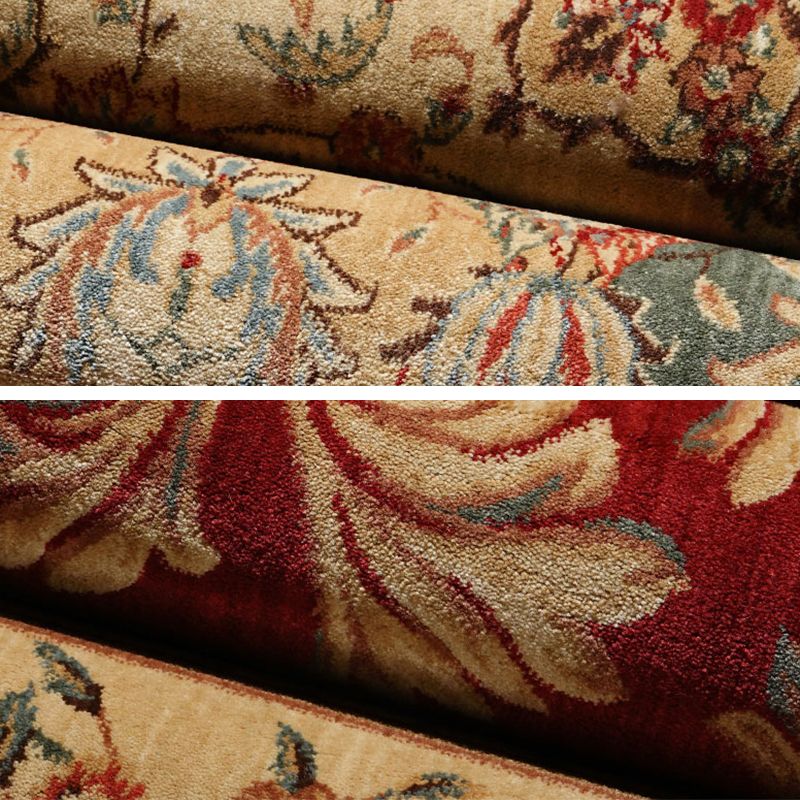 Shabby Chic Ethnic Printed Rug Color Mixed Polyester Area Carpet Stain Resistant Rug for Living Room