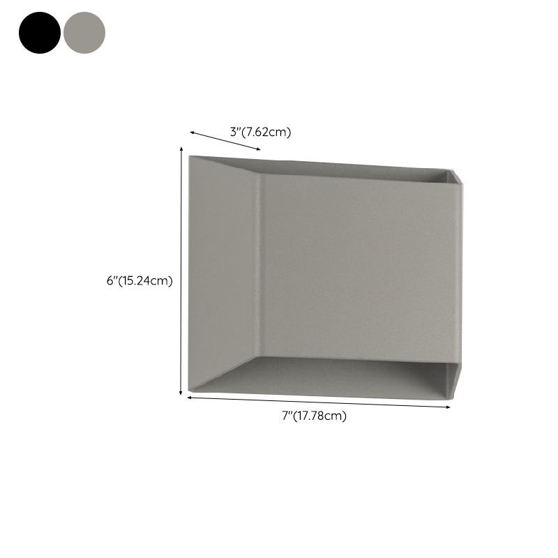 2 Lights Multi-Faceted Sconce Light Simplicity Metal Wall Mount Light
