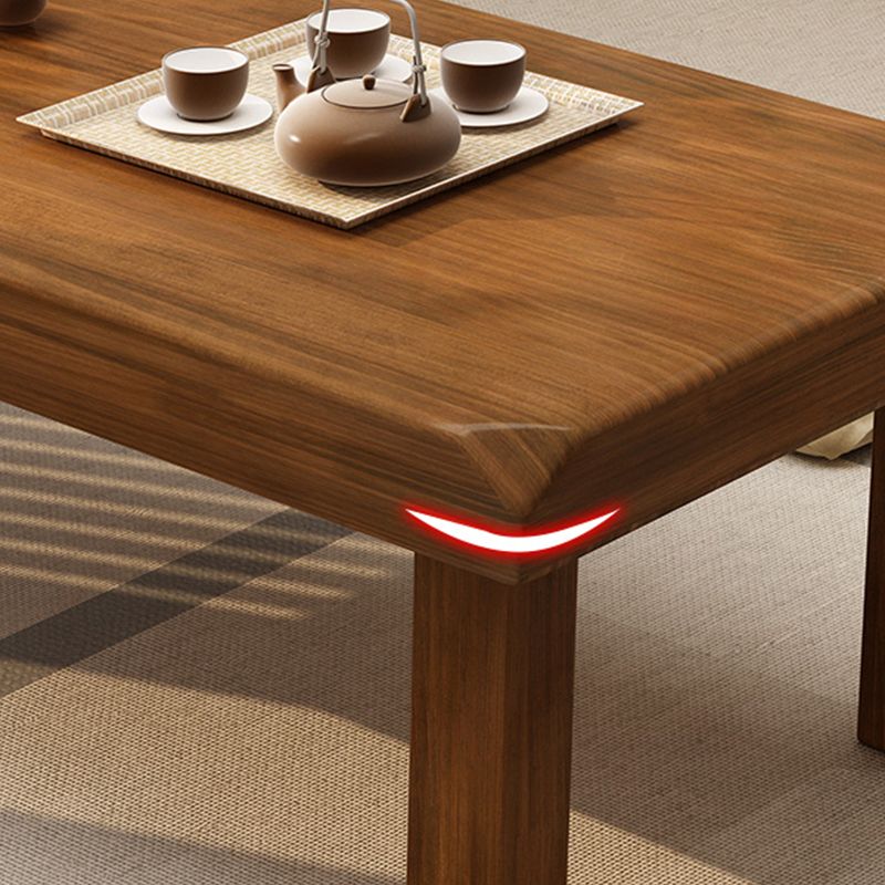 Simplicity Rectangle Wood Coffee Table Contemporary Single Coffee Table