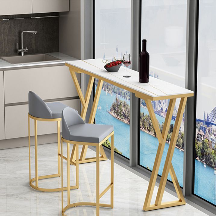 Table à manger du bar à restauration du bar contemporain Hauteur du bar intérieur Tableau de cocktails de 42 pouces