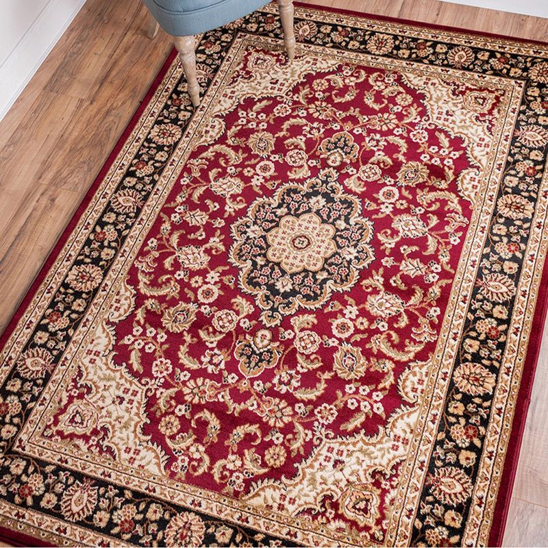 Tappeto di stampa damask marocchina multicolore in polipropilene tappeto resistente alle macchie resistenti a tappeto anti-slip per arredamento per la casa