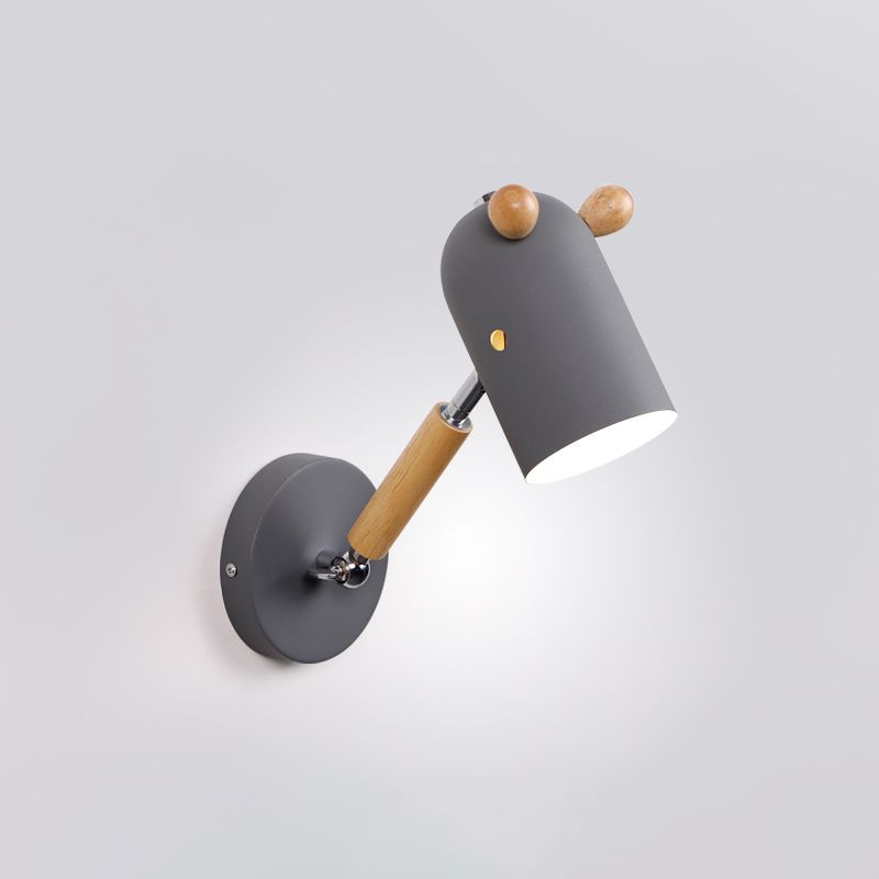 Light Aibture a monte della parete in metallo semplice stile moderno 1 luce da parete interno a parete