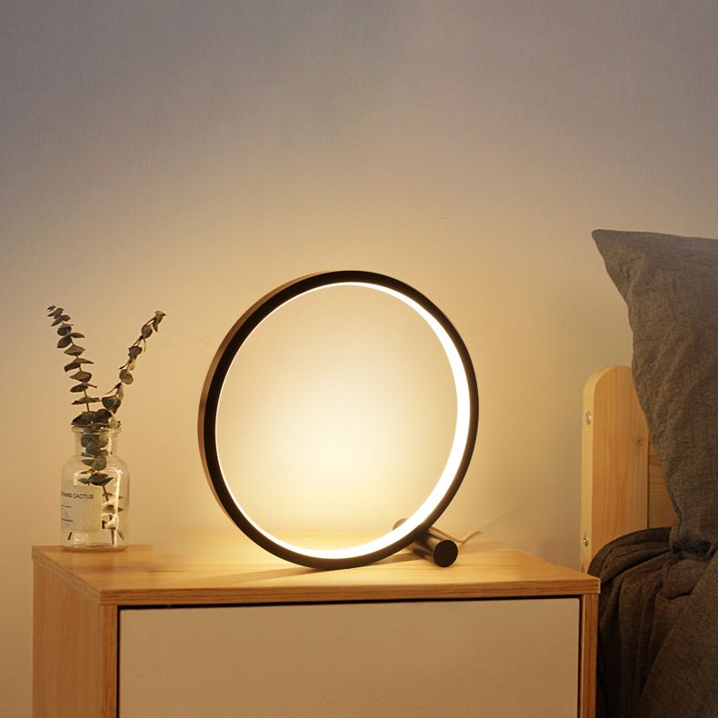 Lampe de table circulaire à 1 lumière