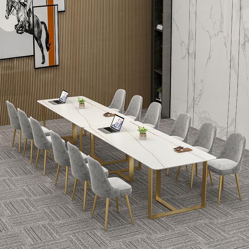 Modern 1/7 Pieces Dining Set Rectangle Stone Dining Table for Milk Tea Shop