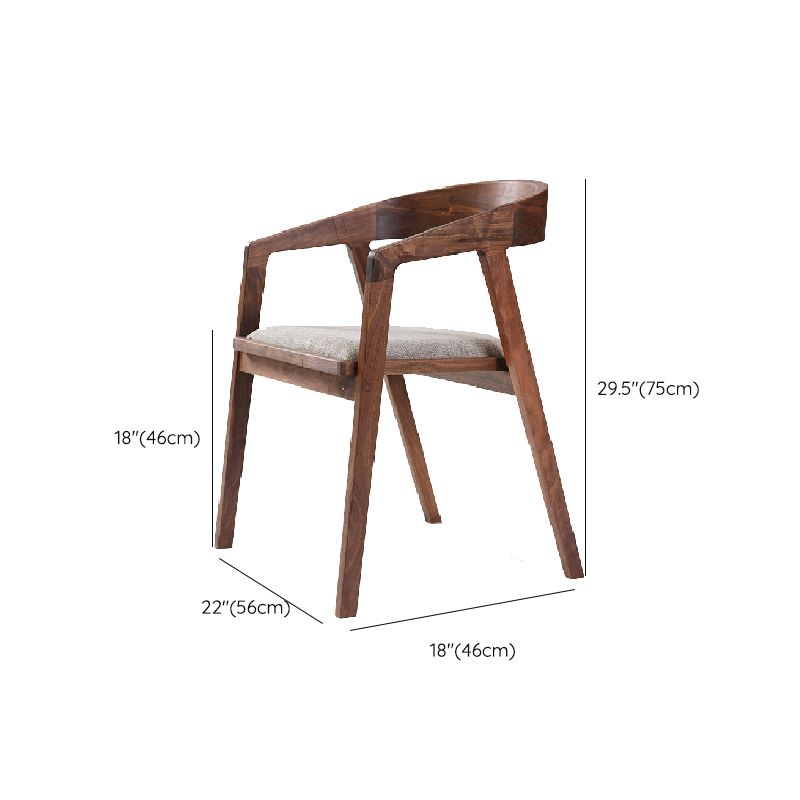 Wood Side Dining Chairs Contemporary Kitchen Dining Armchair