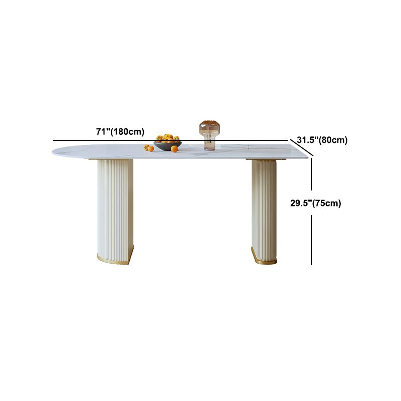 Glam Style Sintered Stone Dining Set 1/3/5 Pieces Dining Set for Dining Areas