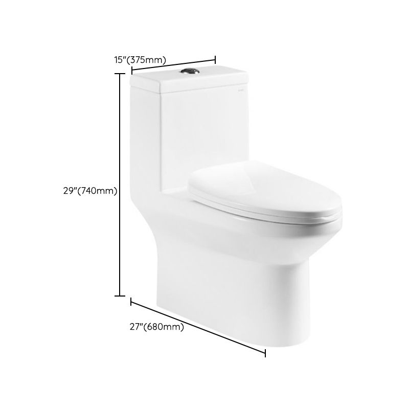 Traditional Toilet Bowl All-In-One Floor Mounted Siphon Jet Toilet