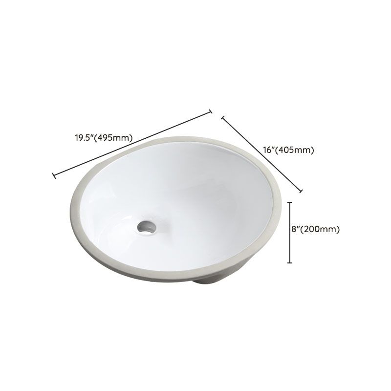Modern Oval Wash Stand Ceramic Table Installation Bathroom Sink