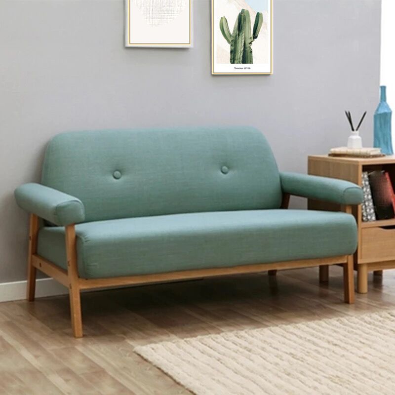 Standard Pillow Top Arm Sofa Linen Contemporary Sofa for Living Room