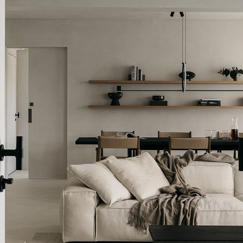 Modern Iron Chandelier Lamp Linear Island Pendant for Dining Room