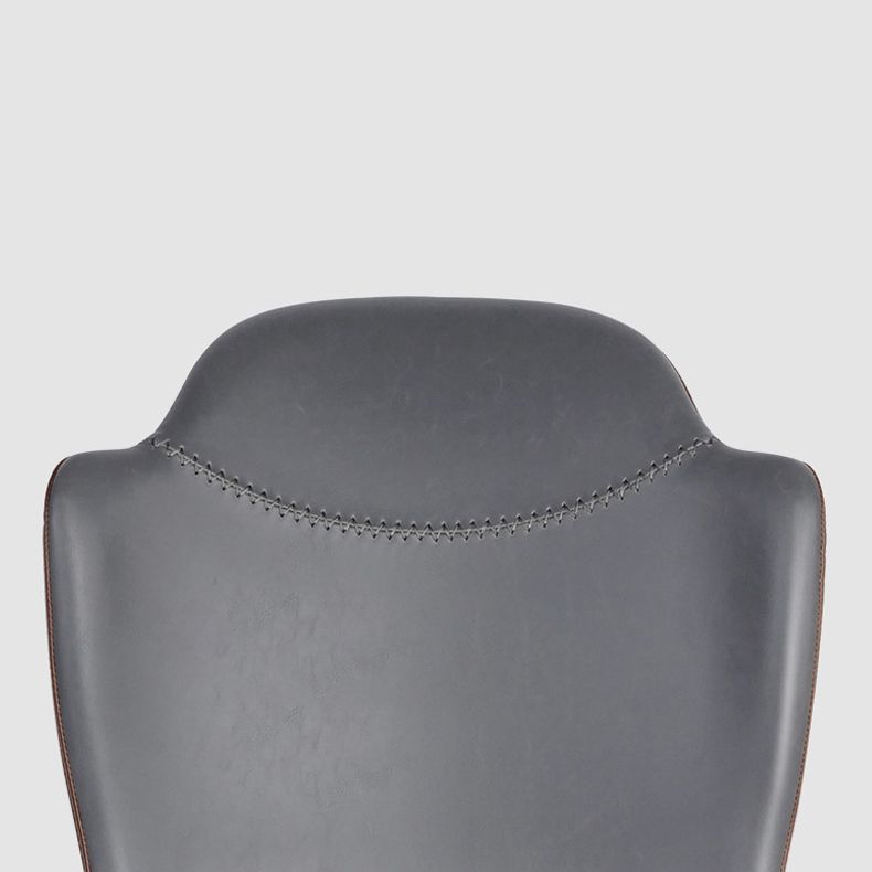 Chaises de bras de salle à manger en cuir moderne