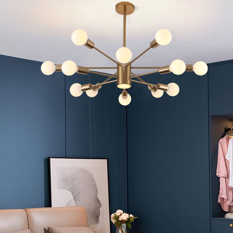 Lumo elettroplato di illuminazione in stile nordico oro con seppietti a LED Multi-Lights Apparecchiatura della sala da pranzo