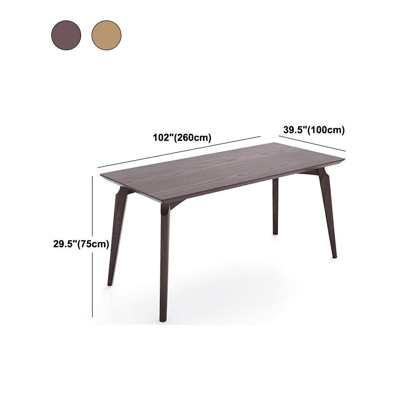 4-foot Solid Wood Table Rectangle Modern Fixed Dinner Room Kitchen Table