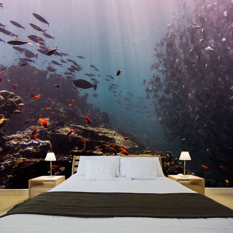 Underwater World Wall Mural Contemporary Decorative Living Room Wall Covering
