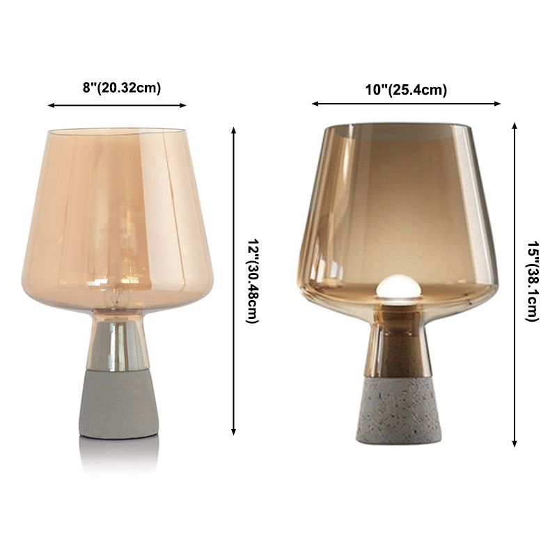 Één bol eigentijdse tafellamp helder glazen bureau decoratie slaapkamer nachtlicht