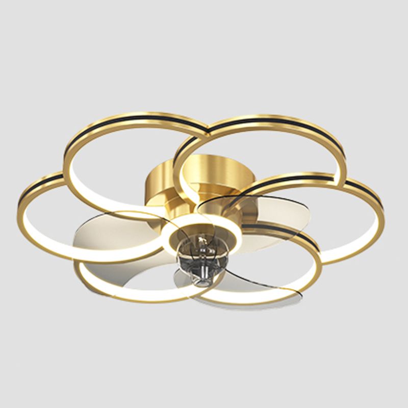 Luci ventilatori a soffitto geometrico in metallo MODERNO MODERNA LUCIFICA