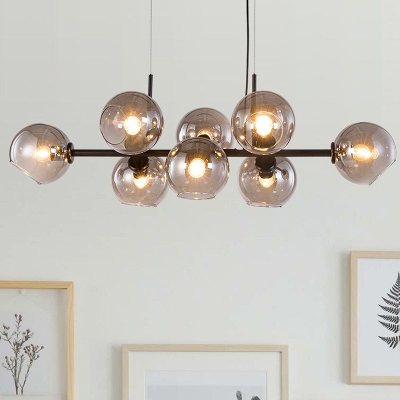 Modern metalen eiland verlichtingsarmaturen