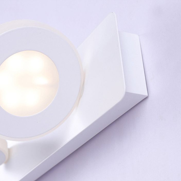 Geometric Wall Mounted Light Fixture Simplicity Style Acrylic LED White Wall Mount Lighting