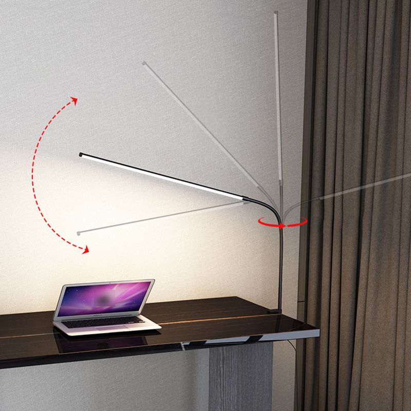 1 Leichte lineare Tischbeleuchtung moderner Metalltischlicht für Schlafzimmer