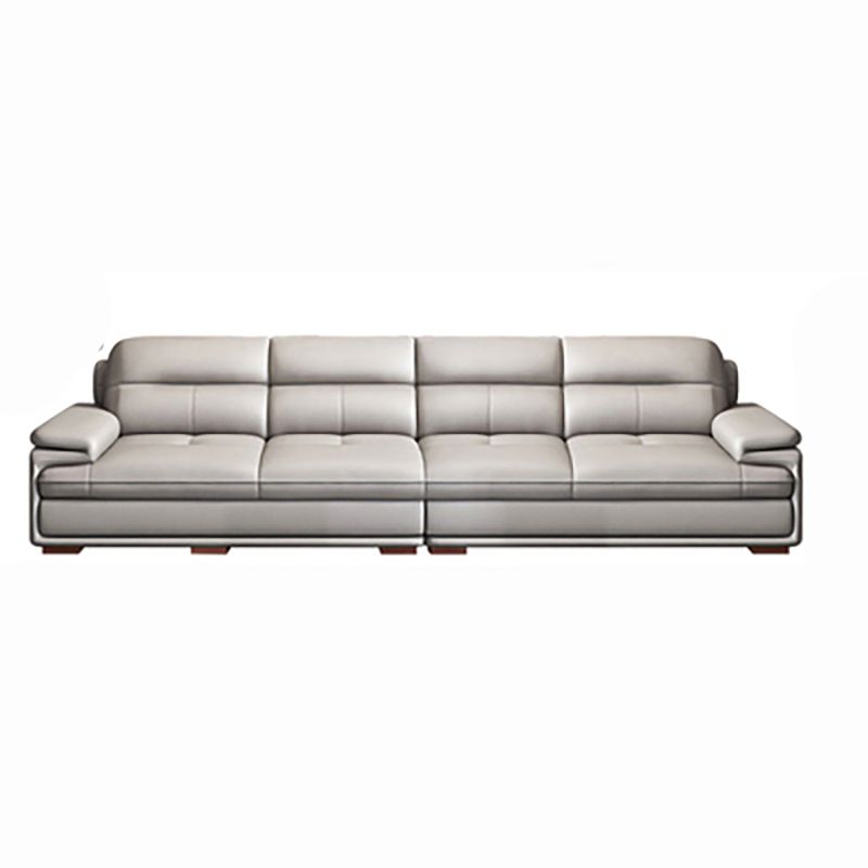 Contemporary Pillowed Back Cushions Sofa/Sectional with Pillow Top Arm