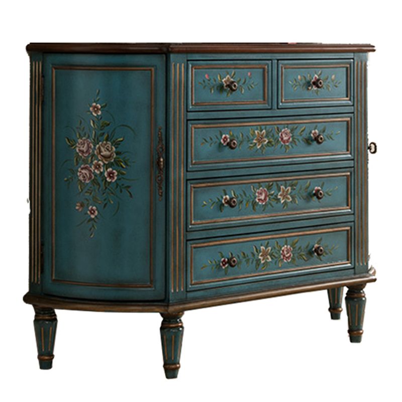Solid Wood Storage Chest Dresser Traditional Storage Chest with 3/4/5 Drawers